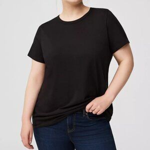 Torrid Classic Fit Everyday Signature Jersey Crew Neck Tee Black Size 00 1 of 2